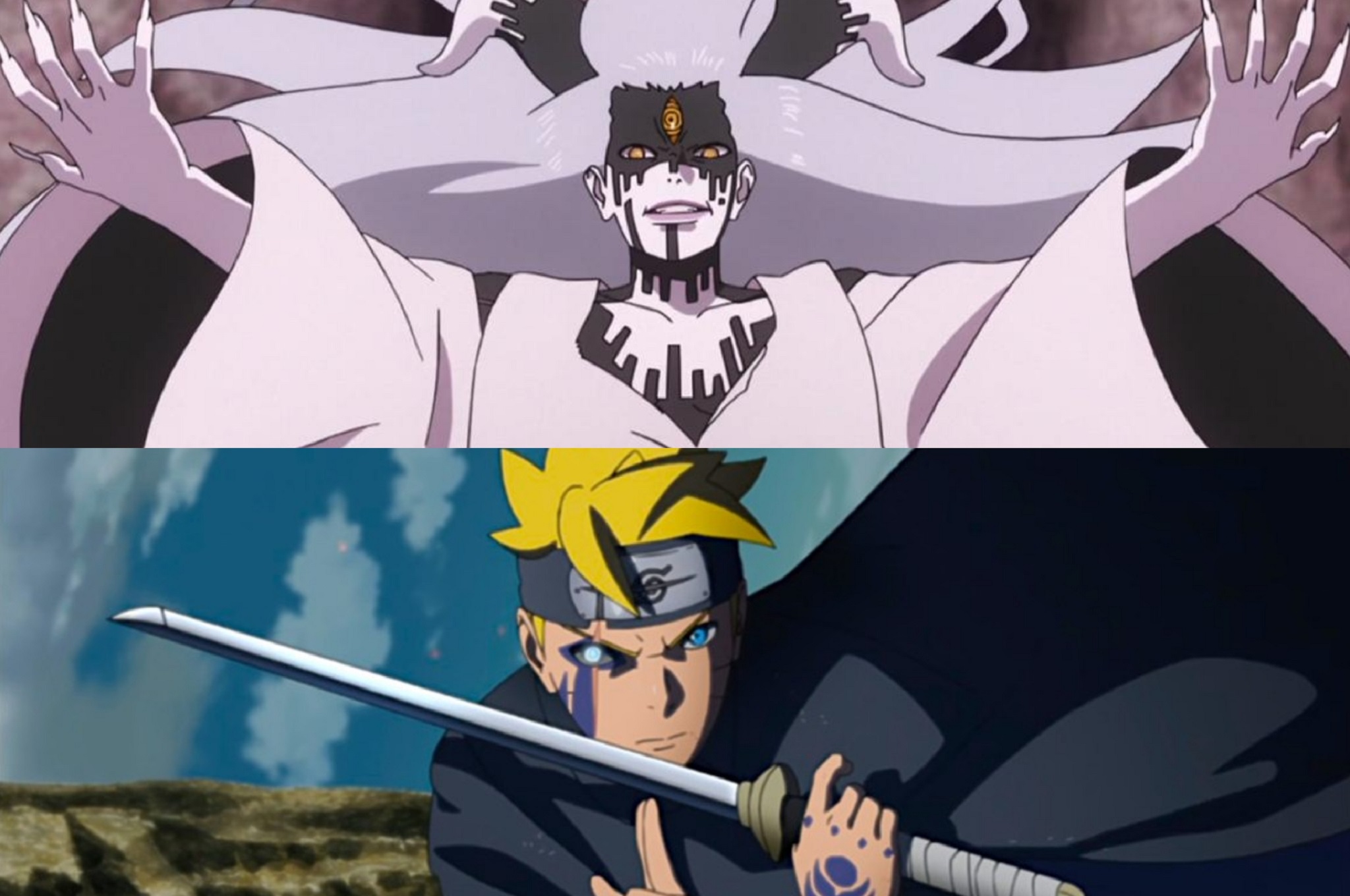 Momoshiki saves Boruto