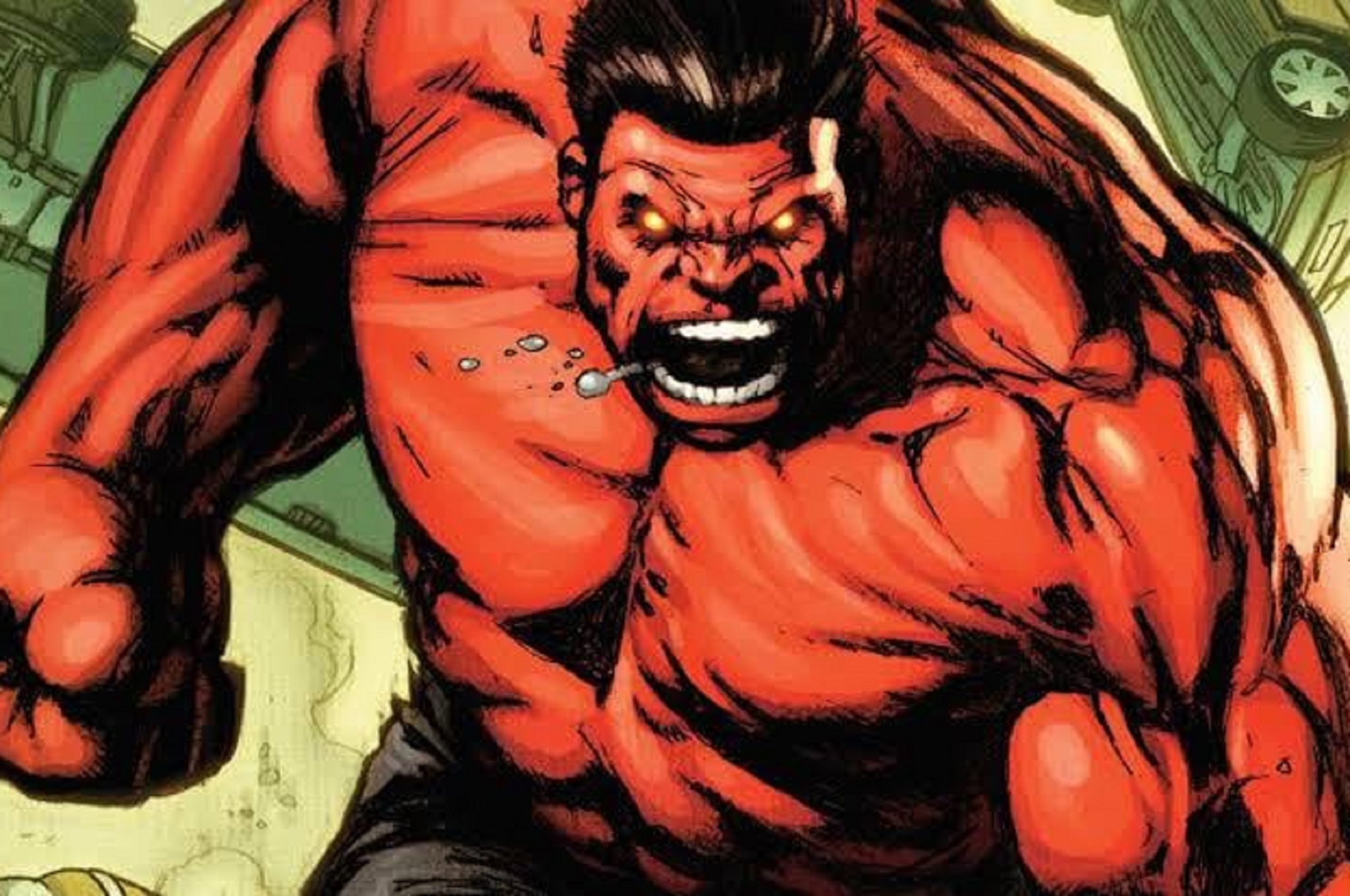 Why is Red Hulk red and not green