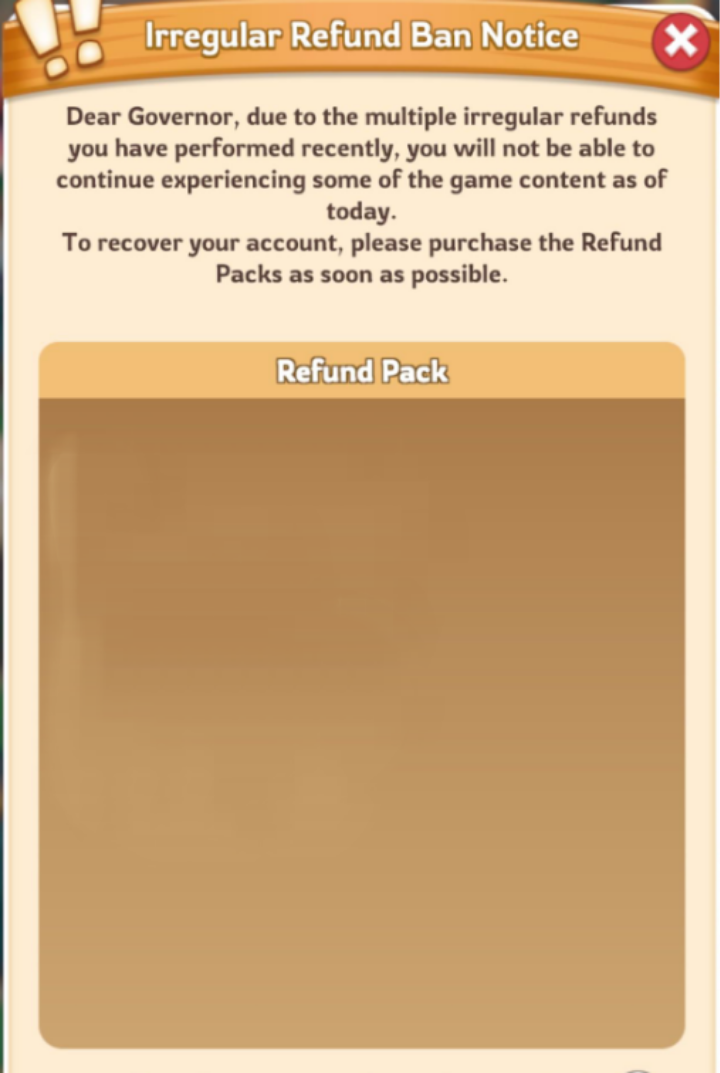 Kingshot refund ban