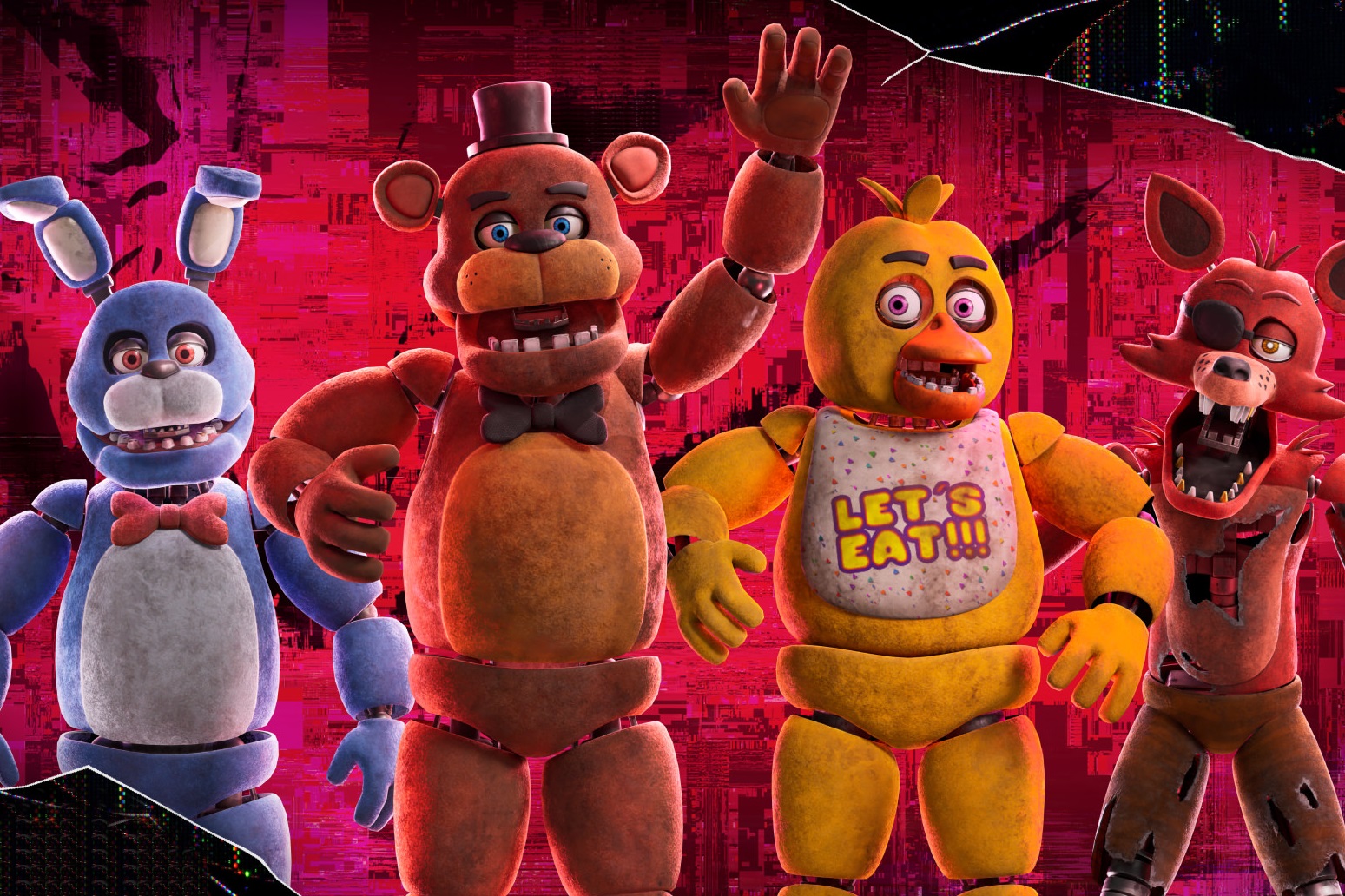 Freddy, Bonnie, Chica and Foxy In FNAF In Fortnite