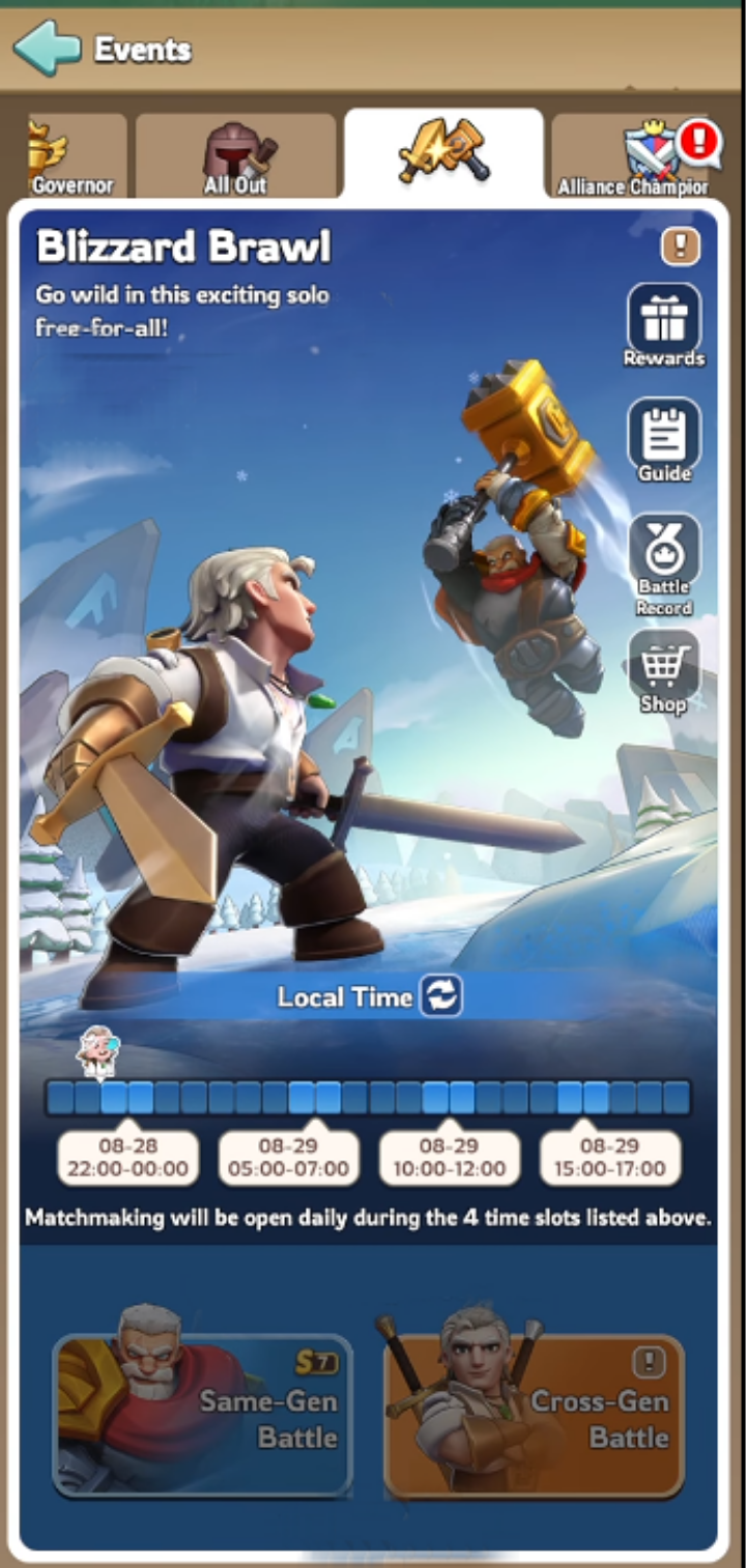 How Does Blizzard Brawl Work in Kingshot