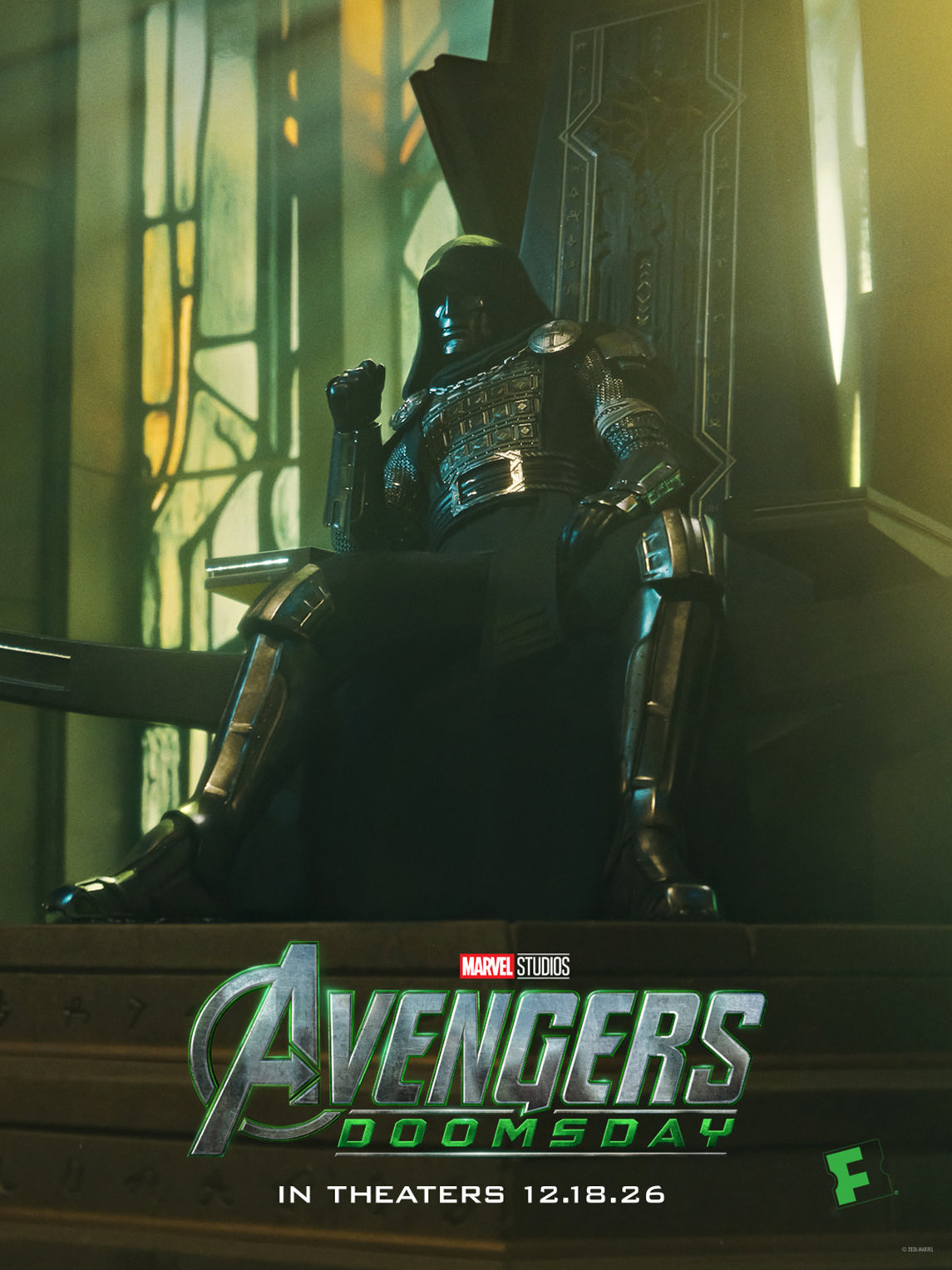 Doctor Doom Sitting on is Throne